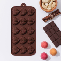 Форма силиконовая Холодное сердце, 15 ячеек, 20,5×10×1,5 см