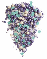 МИКС 1001 Кондит.декор.МИКС (Бел.верм.и драже,Фиол.драже, Голуб. звезды) 50 г