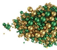 Драже зерновое в цв.конд глазури  Блеск зеленое золото, 80 г